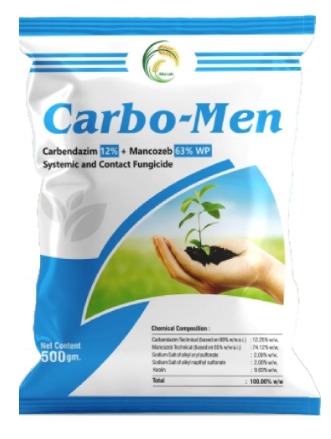 Carbendazim 12% + Mancozeb 63% WP